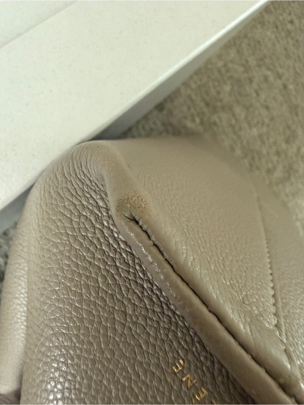 Polene Numero Neuf Mini in Textured Taupe - Picture 13 of 13